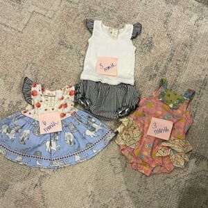 Matilda Jane lot. 3 month and 6 month.
